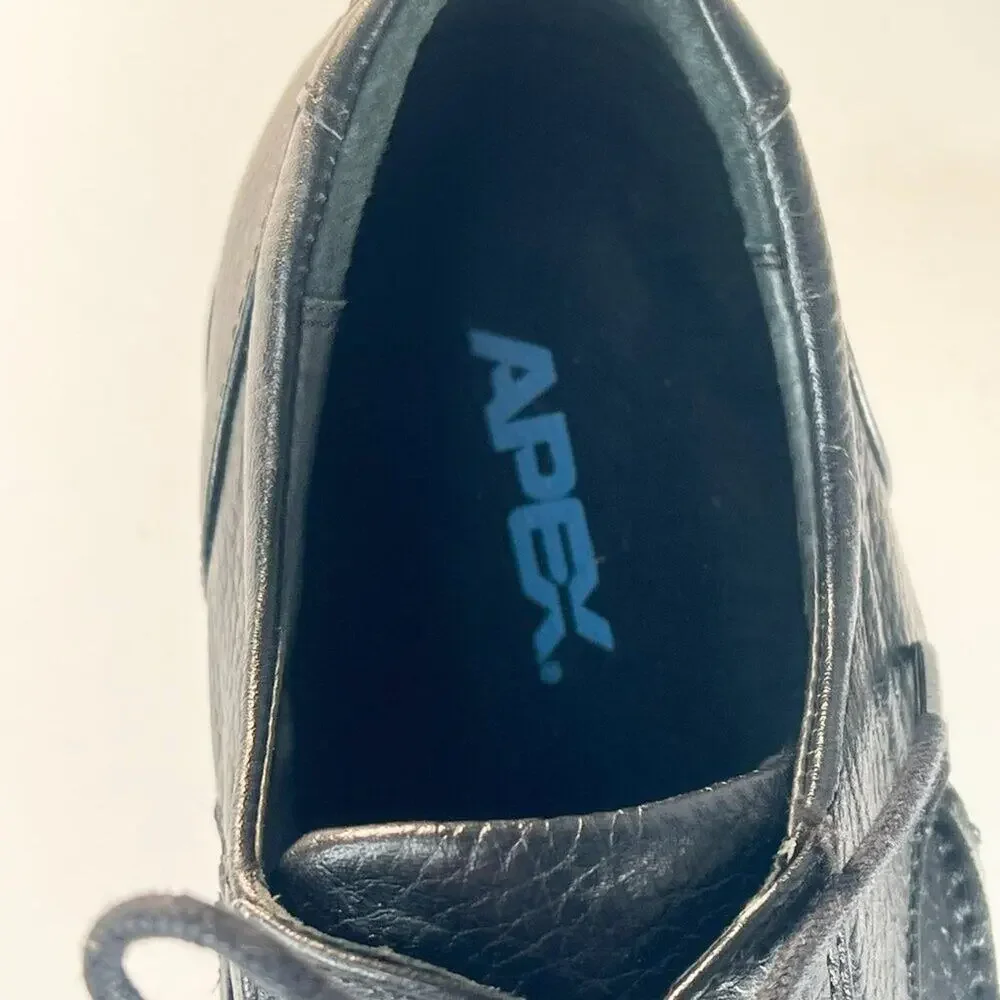 Apex Uneven Legs Lexington Black Leather Oxford Dress Shoes Men 9.5 NWOT